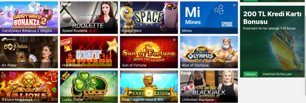 forvetbet slot oyunları